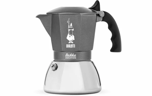 Meilleure vente 🌟 Bialetti Cafetière Italienne Brikka 4 Tasse, Gris – Pot à Espresso 🎁 1