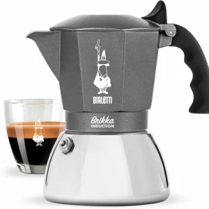 Meilleure vente 🌟 Bialetti Cafetière Italienne Brikka 4 Tasse, Gris – Pot à Espresso 🎁 7