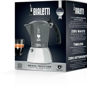Meilleure vente 🌟 Bialetti Cafetière Italienne Brikka 4 Tasse, Gris – Pot à Espresso 🎁 9